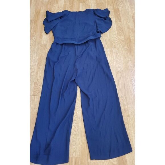 Eliza J Flutter Sleeve Jumpsuit size in Navy - NEW - Picture 7 of 10